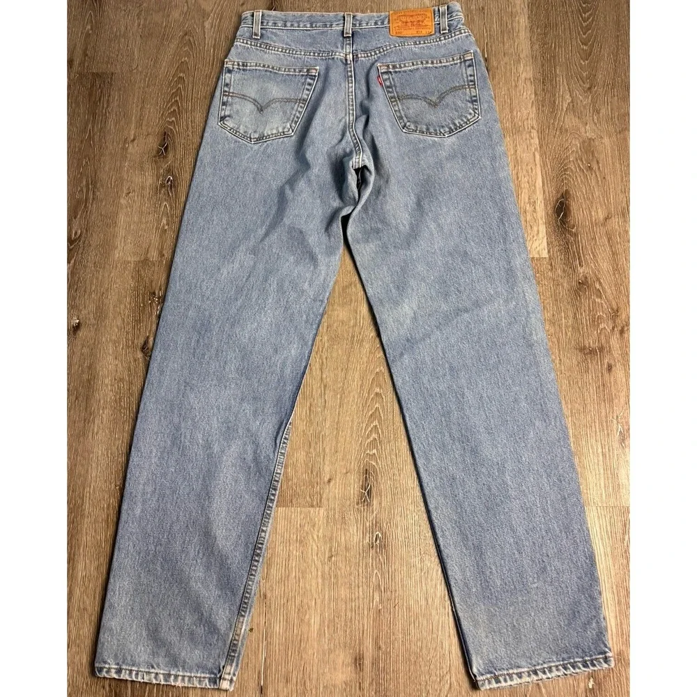 Levi's 550 Vtg 2000 Men's Jeans 34x34 (fits 32x34) Relaxed Lt Blue Stonewash Y2K